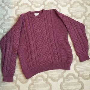 RARE LL Bean women's fisherman sweater